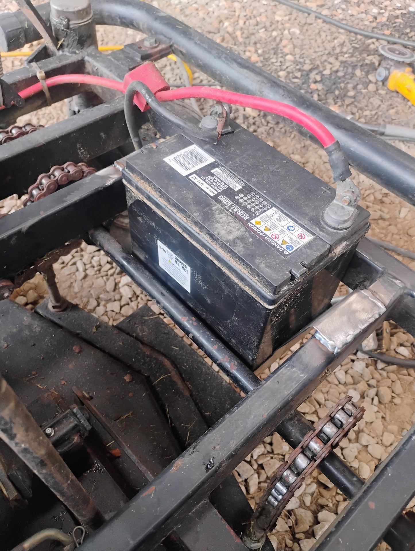 Dixie Chopper Weld-In Battery Box Replacement Tray
