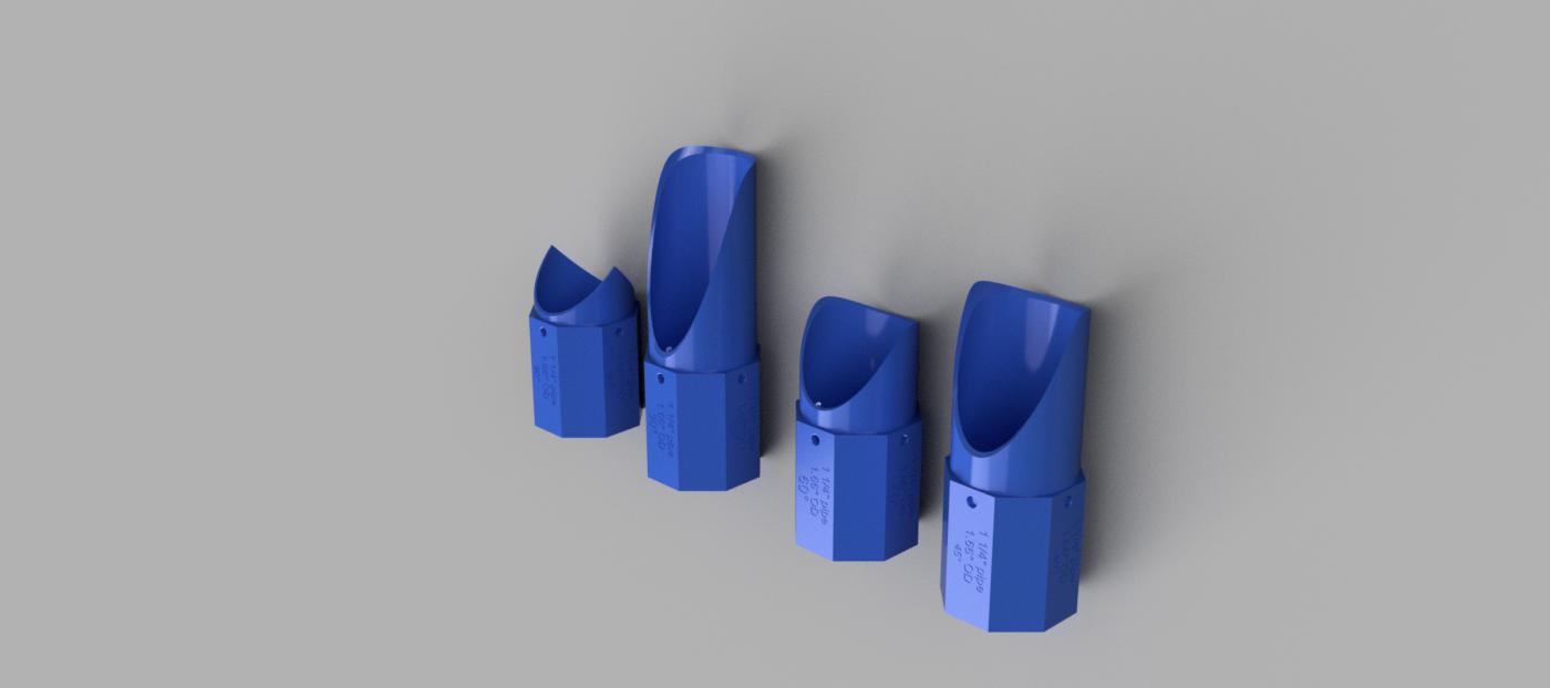 1-1/4" Pipe Coping Layout Tools-4 pack