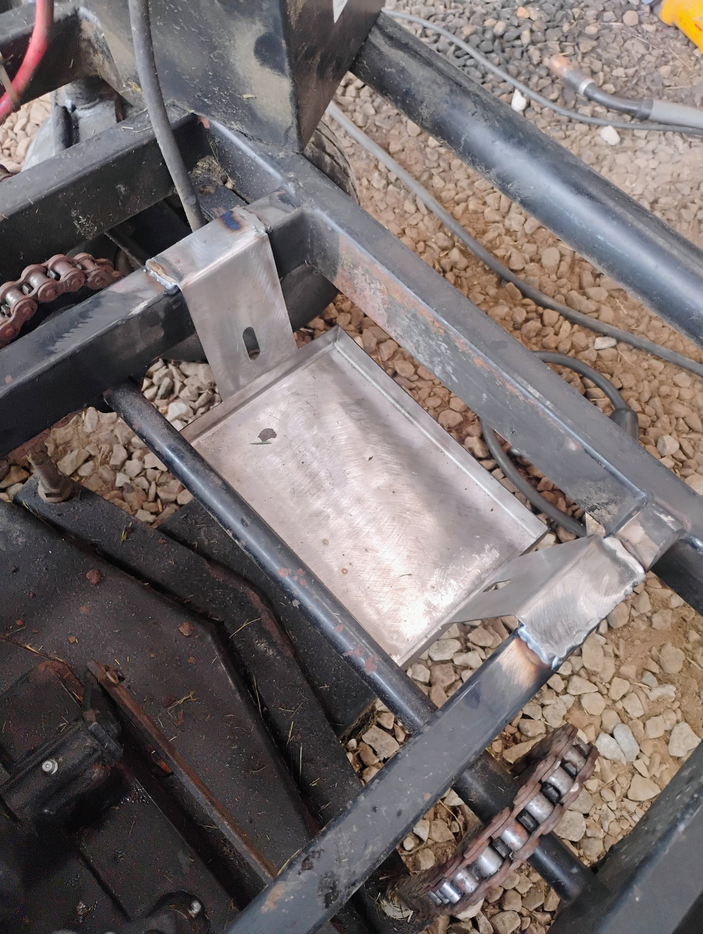 Dixie Chopper Weld-In Battery Box Replacement Tray