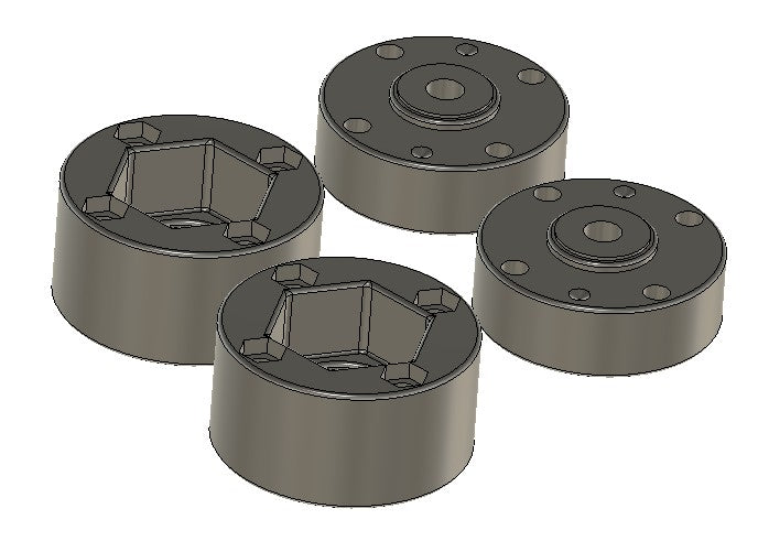 Grave Digger to Rubber: Spacer and Adapter Kit (two wheel kit)