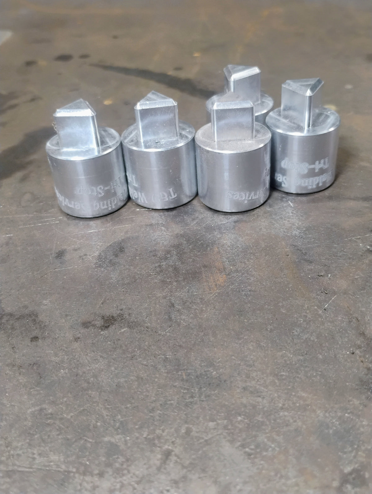 Aluminum Tri-Stop Fixture Table Stops — 5-Pack Prototype Clearance